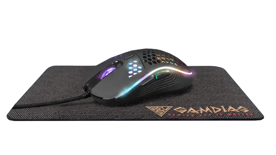 Mis + podloga Gamdias Zeus M4 12800 DPI USB